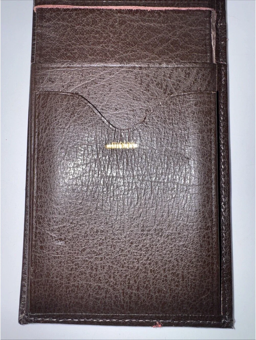 Vintage Water Buffalo Men’s Wallet Brown Bifold Leather EUC